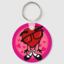 Search for holiday hearts key rings Red