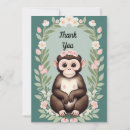 Search for cute monkey thank you cards Animal