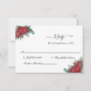 Search for christmas rsvp cards Poinsettia