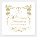 Search for 50th anniversary wedding stickers Heart