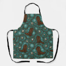 Search for western style aprons Cowboy boots