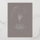 Search for silver foil wedding invitations Floral