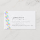 Search for birthday party planning business cards Colourful