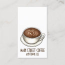 Search for barista business cards Cafe