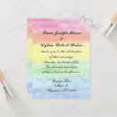 Search for lesbian marriage wedding invitations Rainbow