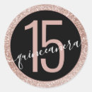 Search for quinceañera stickers Black