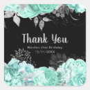 Search for aqua and black stickers Floral