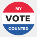 Search for vote counts Red white and blue