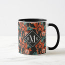Search for monogram floral mugs Orange
