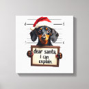 Search for funny christmas canvas prints Dog
