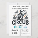 Search for big top circus tent invitations Vintage