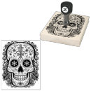Search for sugar skull rubber stamps Dia de los muertos