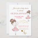 Search for dancing ballerina baby shower invitations Pink
