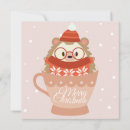 Search for hedgehog christmas cards Santa