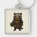 Search for cute raccoon key rings Brown