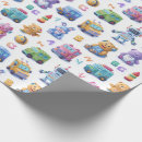 Search for robot wrapping paper Whimsical