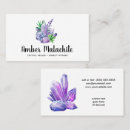 Search for crystal healing business cards New age