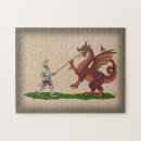 Search for medieval knights puzzles Dragon