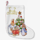 Search for rabbit with a christmas stockings For kids