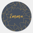 Search for navy blue and gold stickers Geometric