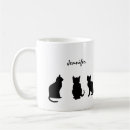 Search for black cat silhouette mugs Pets
