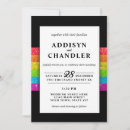 Search for lgbt wedding invitations Black and white