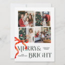 Search for ribbon christmas cards Merry and bright