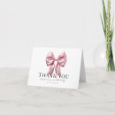 Search for pink bow thank you cards Baby girl