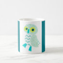 Search for green owl mugs Illustration