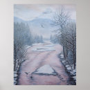 Search for winter landscape painting posters River