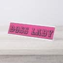 Search for lady boss name plates Pink