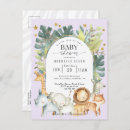 Search for purple elephant baby shower invitations Safari