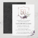 Search for royal purple birthday invitations Fifty