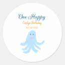 Search for blue octopus stickers Under the sea