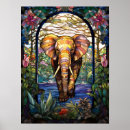 Search for art nouveau stained glass flower posters Mosaic