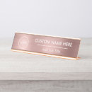 Search for rose gold name plates Business