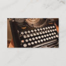 Search for typewriter business cards Black