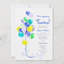 Search for expecting twins invitations Watercolor