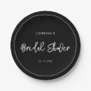 Search for bridal shower paper plates Modern minimalist