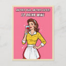 Search for drinking wine postcards Cute