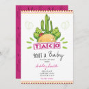 Search for pink cactus baby shower invitations Modern