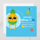 Search for kids summer birthday invitations Pool party