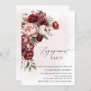 Search for modern floral engagement party invitations Pink