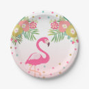 Search for flamingo paper plates Luau