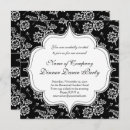Search for formal dance invitations Black and white