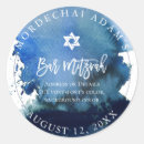 Search for navy blue bar mitzvah stickers Watercolor