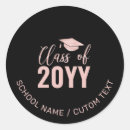 Search for rose gold graduation stickers High school