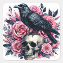 Search for raven skull stickers Crow