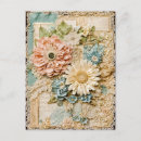 Search for vintage flower postcards Shabby