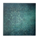 Search for blue damask tiles Vintage